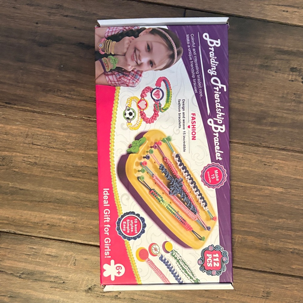 Fashion Bracelet Making Kit for Kids - Purple and Yellow